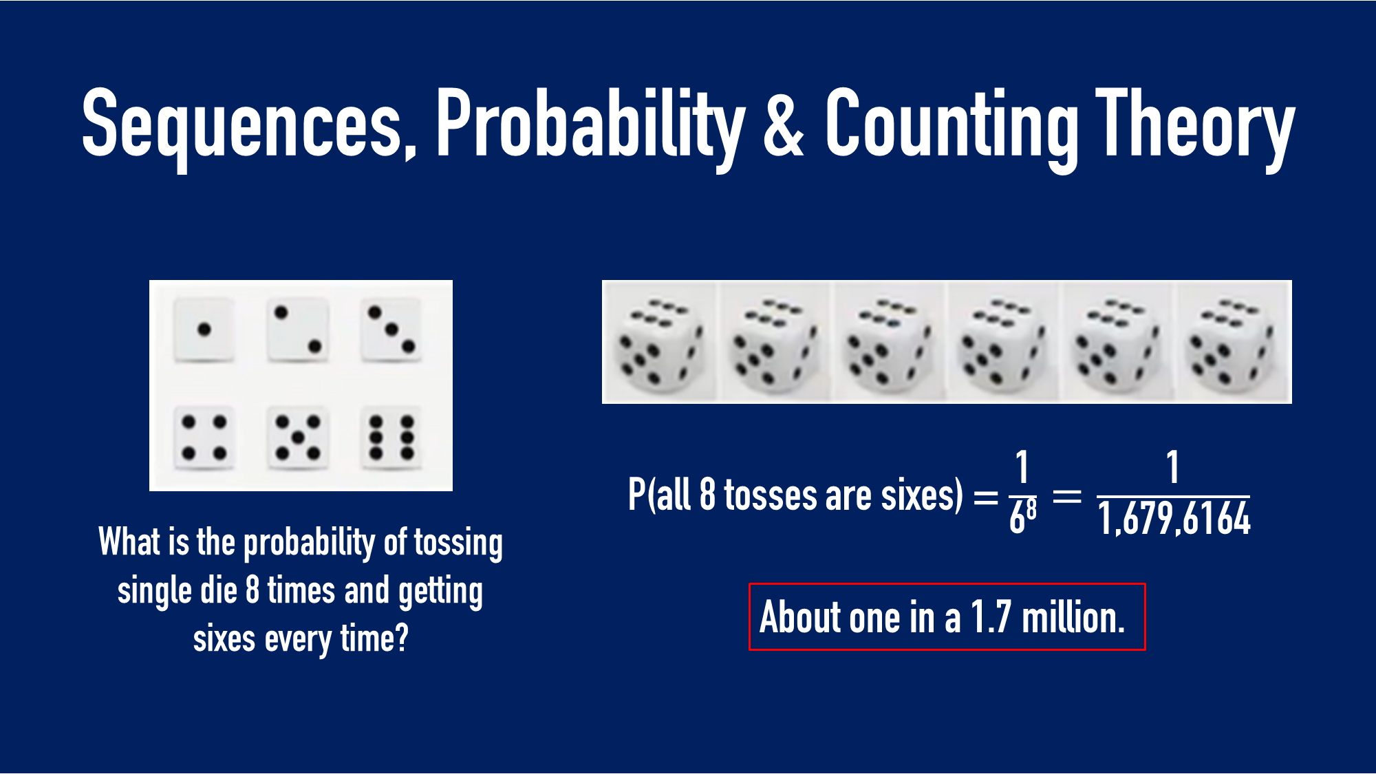 3. Introduction: Sequences, Probability & Counting Theory | LESSON ...